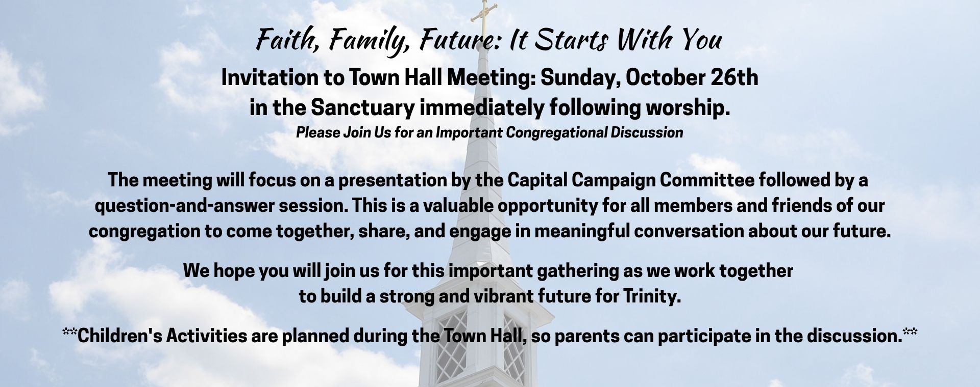 Capital Campaign Town Hall Meeting